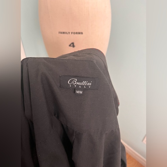 Bruttini Italy Black Dress Shirt Size M - Picture 7 of 16